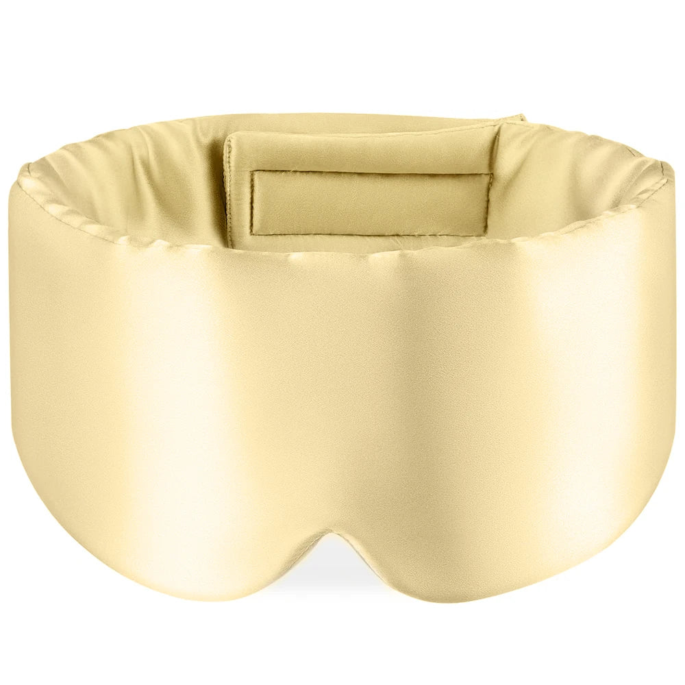 100% Mulberry Silk Sleeping Mask Eyepatch Blocking Light Eyemask Soft Padded Travel Sleeping Aid for Sleep Patch Slaapmasker