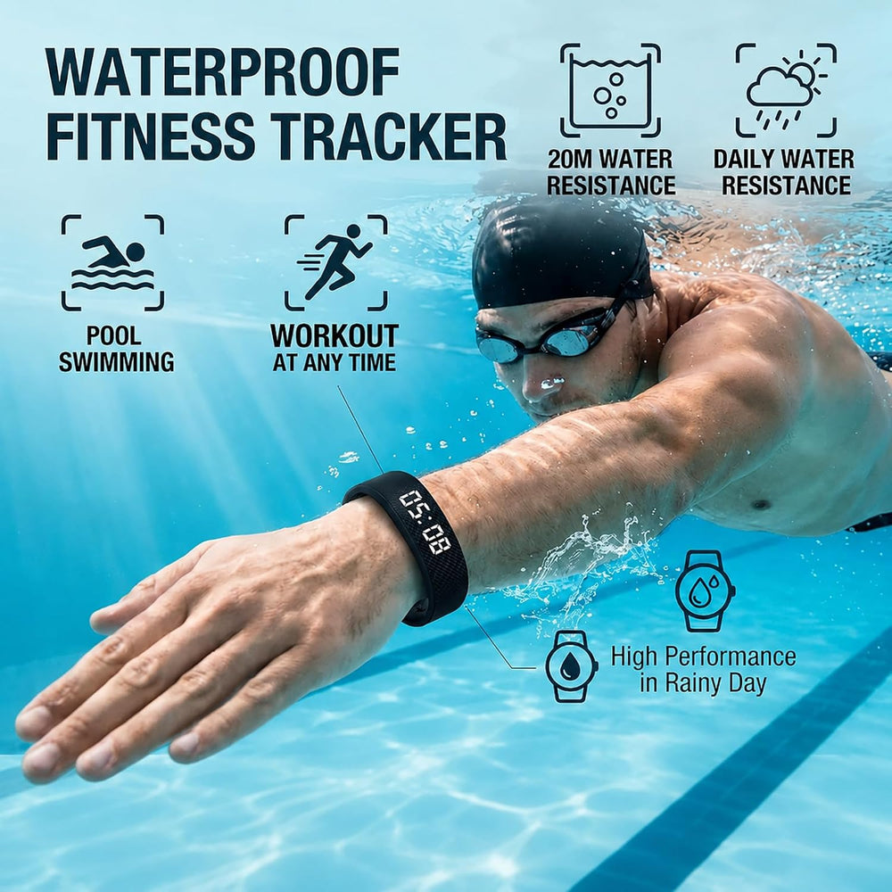 Vibrating Alarm Wristband Clock for Heavy Sleepers Wake Band Wrist Watch Silent Vibration Bracelet Loud Adults Strike Deaf People Despertar with That Won'T Partner Extremely Deep (Black)