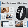 Vibrating Alarm Wristband Clock for Heavy Sleepers Wake Band Wrist Watch Silent Vibration Bracelet Loud Adults Strike Deaf People Despertar with That Won'T Partner Extremely Deep (Black)