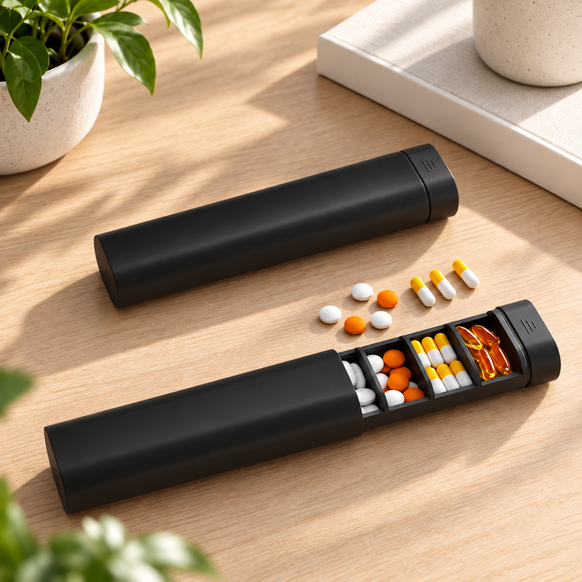 Snuzet 7-Day Travel Pill Organizer | Portable Medicine & Vitamin Case