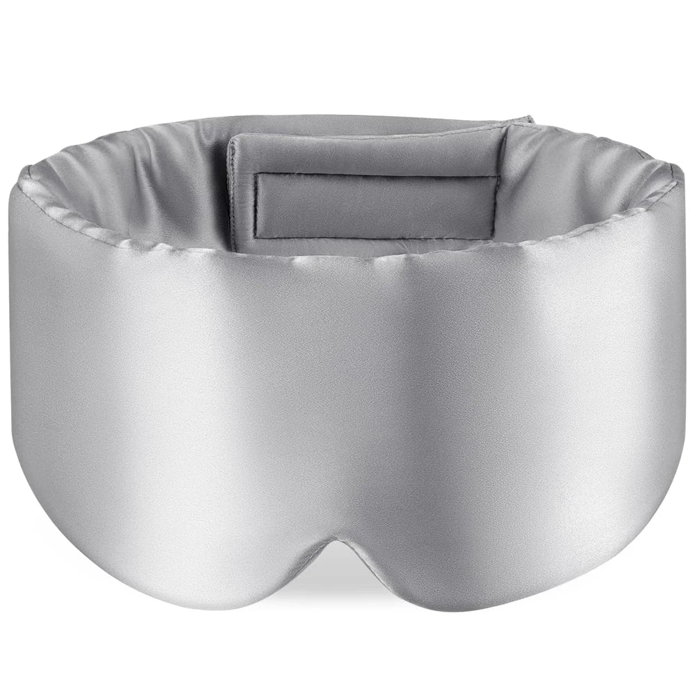 100% Mulberry Silk Sleeping Mask Eyepatch Blocking Light Eyemask Soft Padded Travel Sleeping Aid for Sleep Patch Slaapmasker