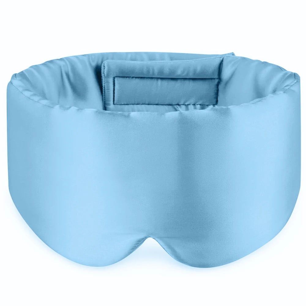 100% Mulberry Silk Sleeping Mask Eyepatch Blocking Light Eyemask Soft Padded Travel Sleeping Aid for Sleep Patch Slaapmasker