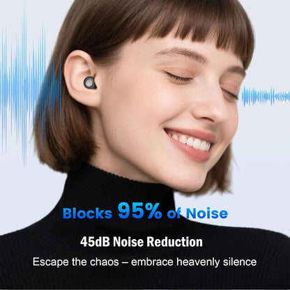 45Db Noise Cancelling Ear Plugs for Sleeping, Reusable Soft Silicone Earplugs with 8 Eartips & Storage Case, Hearing Protection