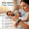 Vibrating Alarm Wristband Clock for Heavy Sleepers Wake Band Wrist Watch Silent Vibration Bracelet Loud Adults Strike Deaf People Despertar with That Won'T Partner Extremely Deep (Black)